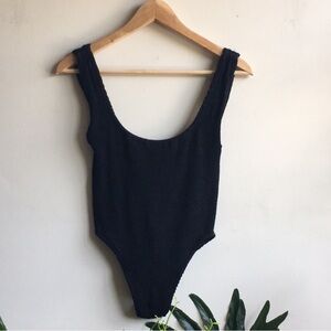 Hunza G Black One Piece Swimsuit
